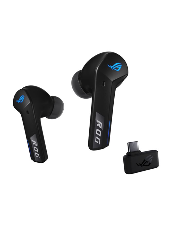 ASUS ROG Cetra True Wireless SpeedNova Gaming Headphones, 2.4 GHz & Bluetooth 5.3, ROG SpeedNova, 24-bit 96 kHz Audio, AI Microphones, Adaptive ANC, 46H Battery Life, 90YH03Y0-BTUA00 Black - Image 2