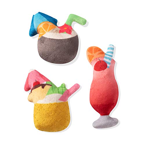 Fringe Studio Pet Toy Small Dog Toy Set Tropical Drinks 3 Pieces 289413 - Image 1