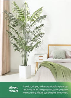 RATSAW 180cm Artificial Areca Palm Tree Plant with Pot for Home Decoration Lifelike Artificial Plant Tree  - Image 2