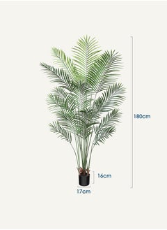 RATSAW 180cm Artificial Areca Palm Tree Plant with Pot for Home Decoration Lifelike Artificial Plant Tree  - Image 3