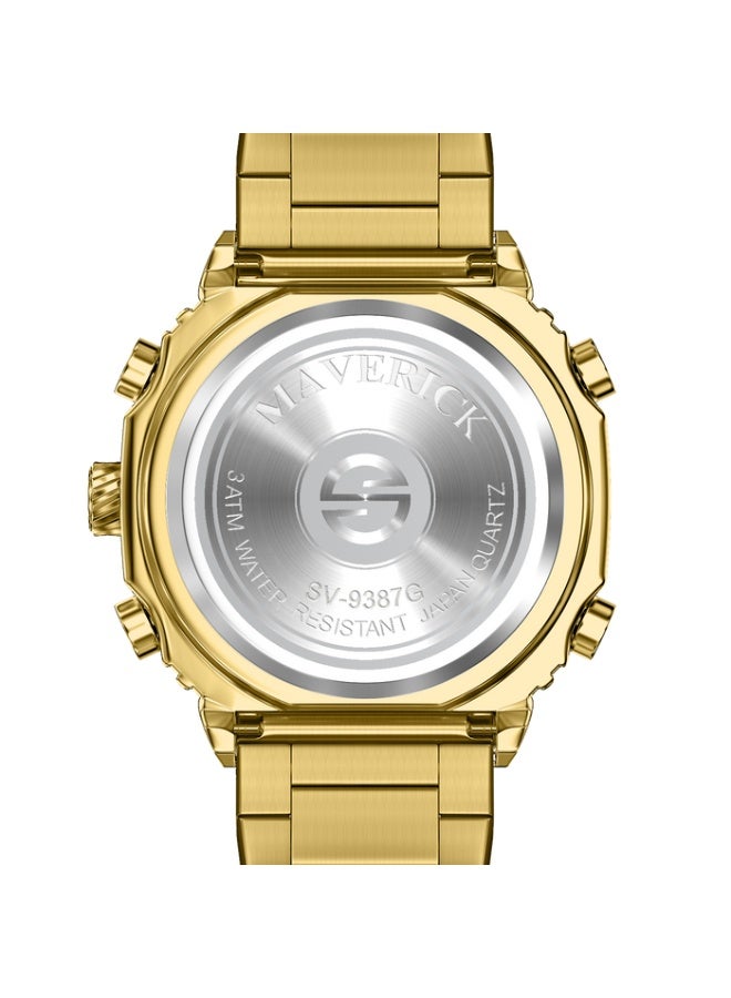 سيفيستون ساعة Sveston Maverick، ساعة أنيقة من الفولاذ المقاوم للصدأ للرجال، تتميز بمينا قطره 38 مم، وهي مصممة لأولئك الذين يقدرون الفخامة. - Image 4