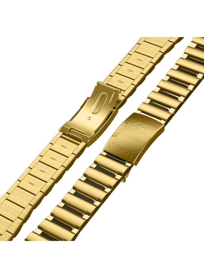 سيفيستون ساعة Sveston Maverick، ساعة أنيقة من الفولاذ المقاوم للصدأ للرجال، تتميز بمينا قطره 38 مم، وهي مصممة لأولئك الذين يقدرون الفخامة. - Image 3