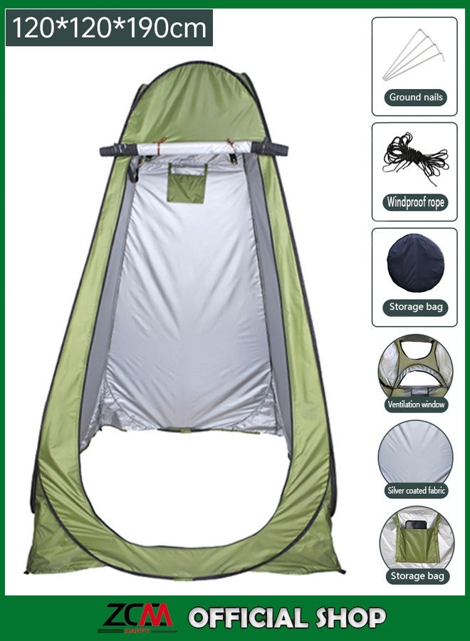 ZCM-HAPPY Multifunctional Camping Bathroom Toilet Tent 120 x 120 x 190 centimeter - Image 1
