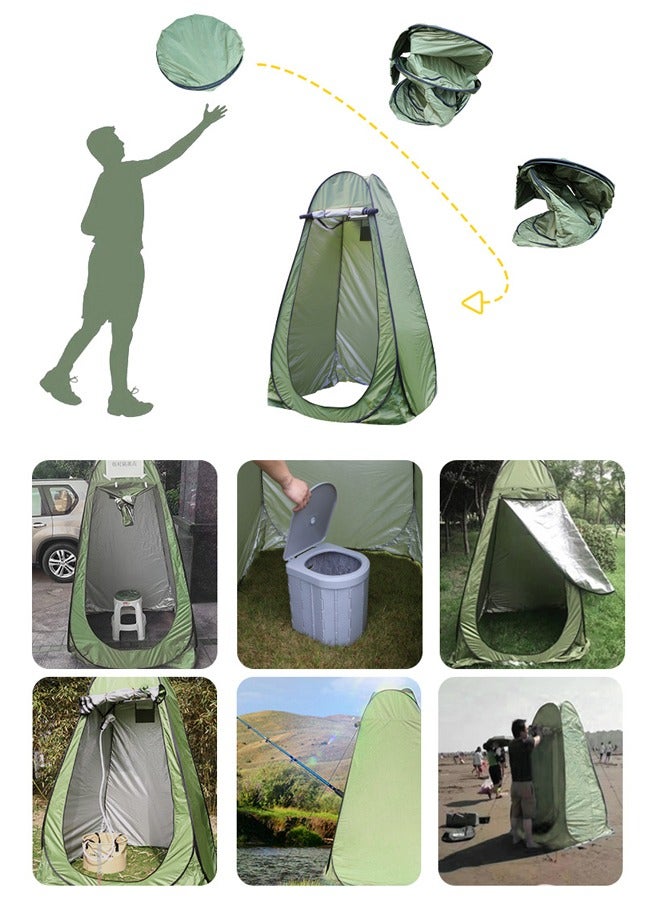 ZCM-HAPPY Multifunctional Camping Bathroom Toilet Tent 120 x 120 x 190 centimeter - Image 3
