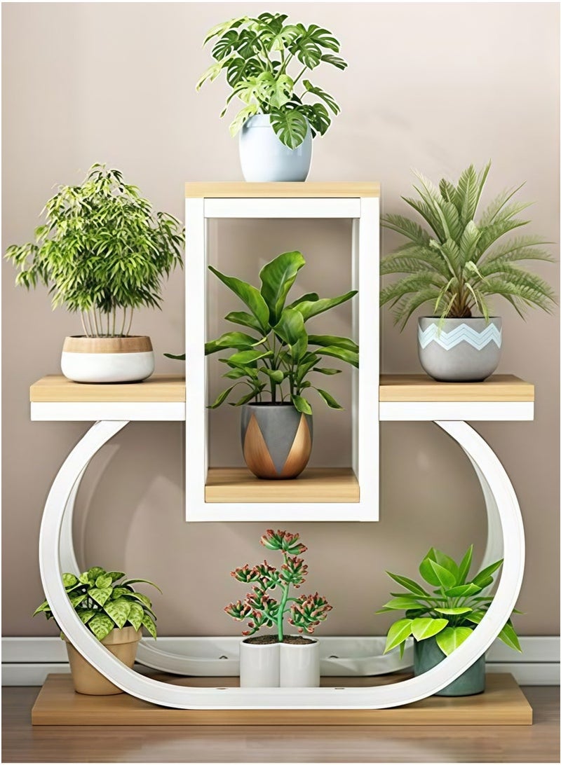 Generic Plant Stand Indoor Outdoor, Plant Stand For Multiple Plants Indoor Large Wooden Plant Shelf Flowers Stand Rack For Living Room Balcony Patio Window  - Image 3