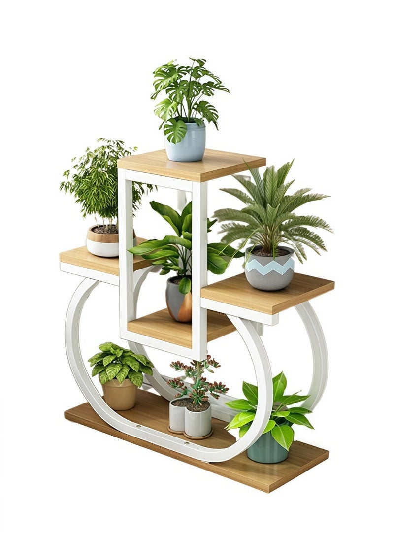 Generic Plant Stand Indoor Outdoor, Plant Stand For Multiple Plants Indoor Large Wooden Plant Shelf Flowers Stand Rack For Living Room Balcony Patio Window  - Image 2