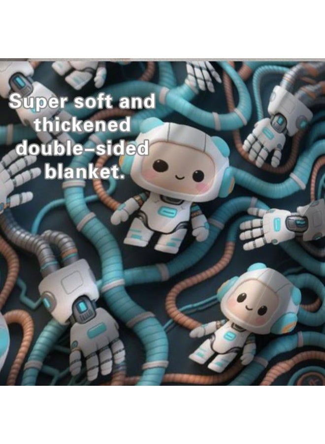 general Baby and children's cartoon flannel thin blanket (warm and comfortable, suitable for sleep, game use) 70cm*100cm - Image 4