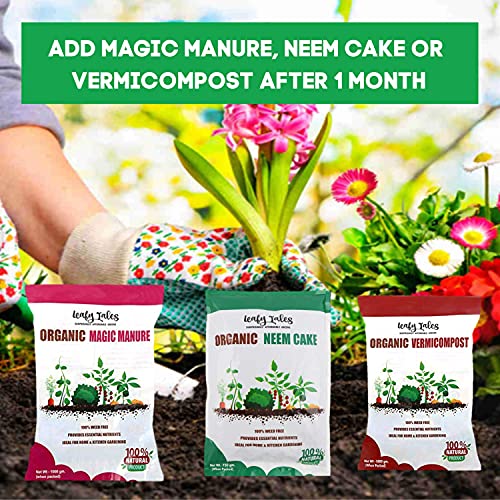 Leafy Tales Organic Neem Cake Powder for Plants 2kg - 100% Natural Neem Khali Fertilizer & Pest Repellent | Soil Conditioner & Growth Booster for Indoor and Outdoor Home Garden - Image 3