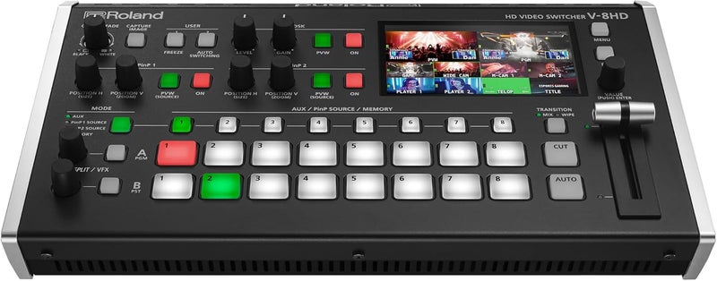 Roland V-8HD Video Switcher with HDMI Workflow and Built-In Multi-Viewer Preview Monitor - Image 1