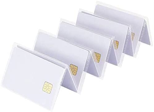True-Ally بطاقات هوية ذكية قابلة للطباعة بحبر True-Ally (epson) من PVC مع شريحة كبيرة SLE4428/ISSI 4428 للاتصال ببطاقة IC لطابعات الطباعة النافثة للحبر (عبوة من 10 (85.5 مم × 54 مم)) - Image 3