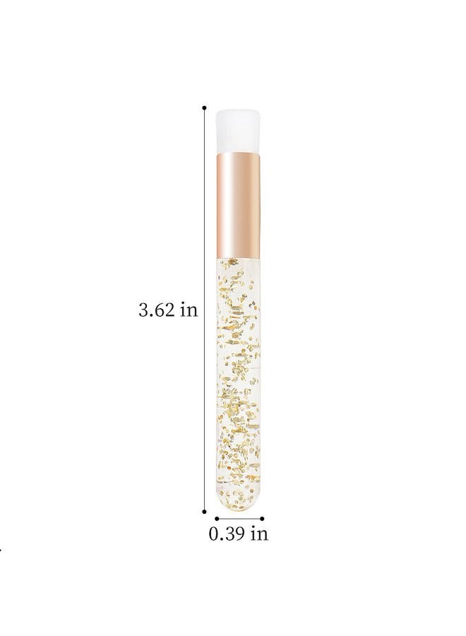 Mekupeu 30PCS Crystal Lash Extension Cleanser Shampoo Brushes Peel Off Blackhead Brush Remover Tool,Nose Pore Deep Cleaning Brush For Eyelash Extensions (glittler gold) - Image 2