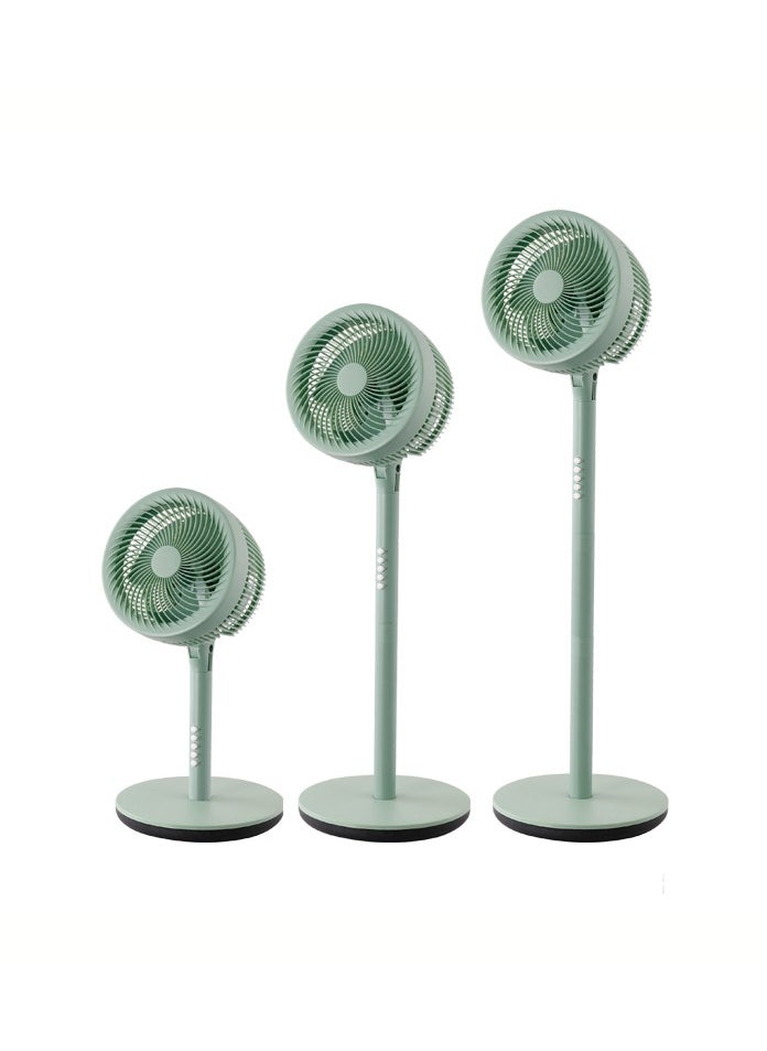 MODI MODI 10" 75W Pedestal Fan – 4-Speed Oscillating Air Circulator, Olive Green, for Home & Office  - Image 4