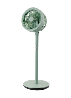 MODI MODI 10" 75W Pedestal Fan – 4-Speed Oscillating Air Circulator, Olive Green, for Home & Office  - Image 1