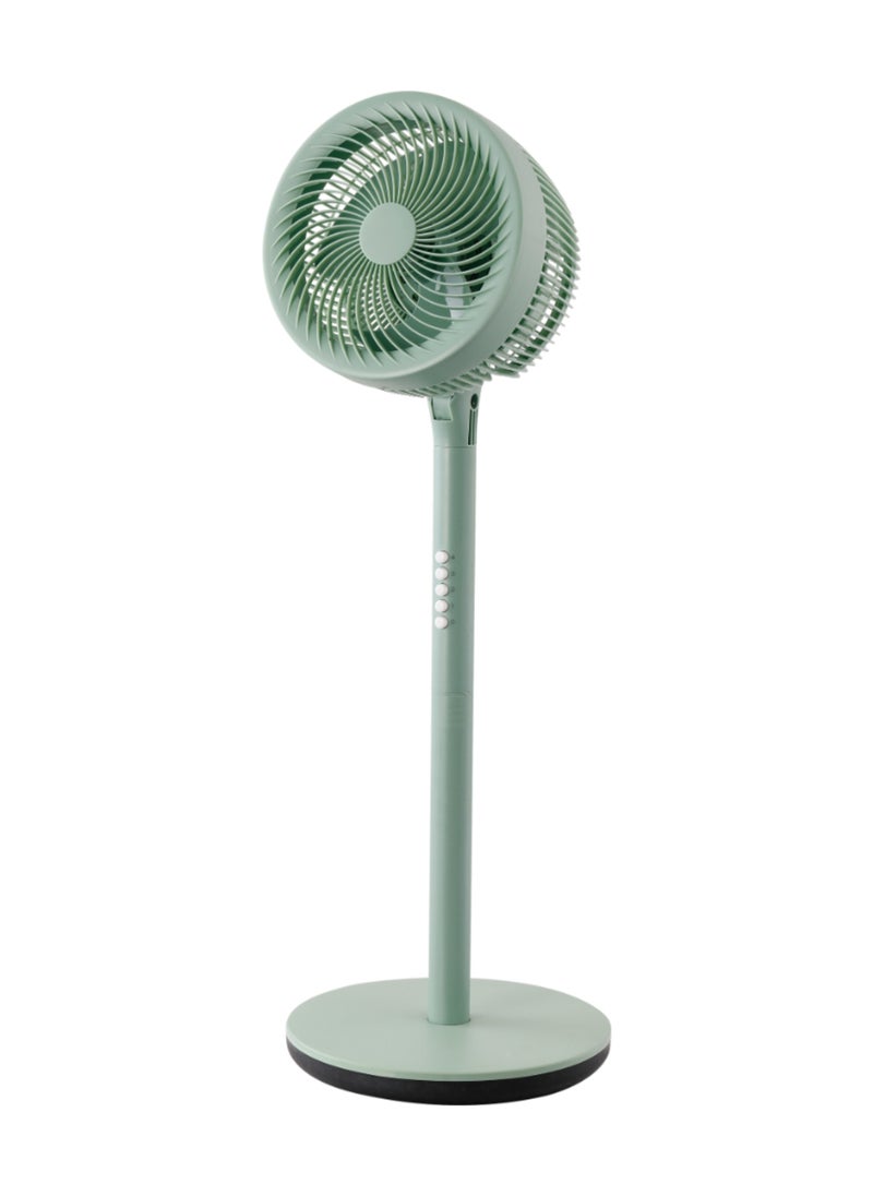 MODI MODI 10" 75W Pedestal Fan – 4-Speed Oscillating Air Circulator, Olive Green, for Home & Office  - Image 1