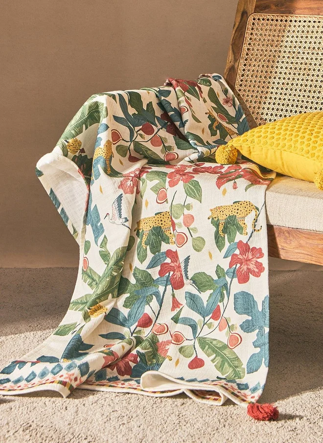 تشومباك Wild Bloom Throw, 50"x60" | Lost in Paradise