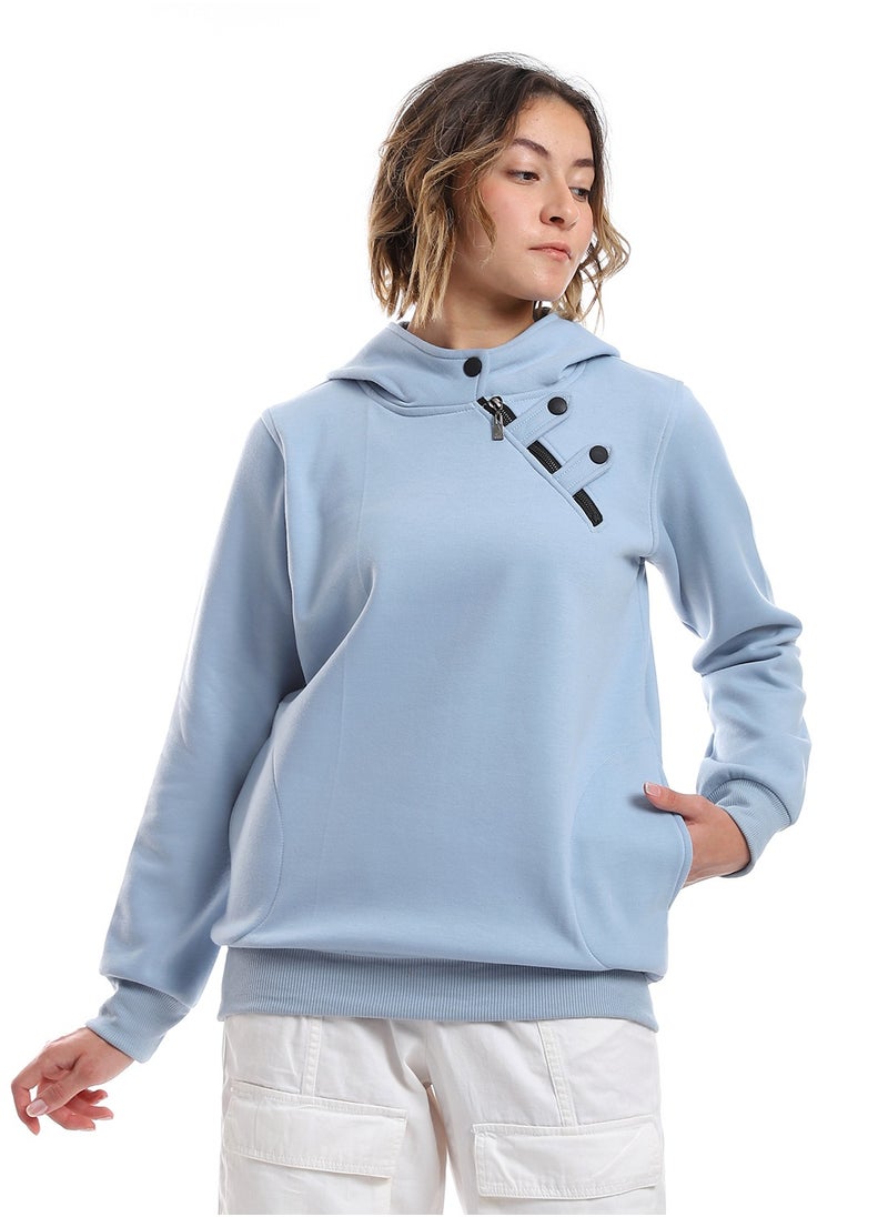 Caesar - Women Closed Hoodie With Front Pocket - Image 1