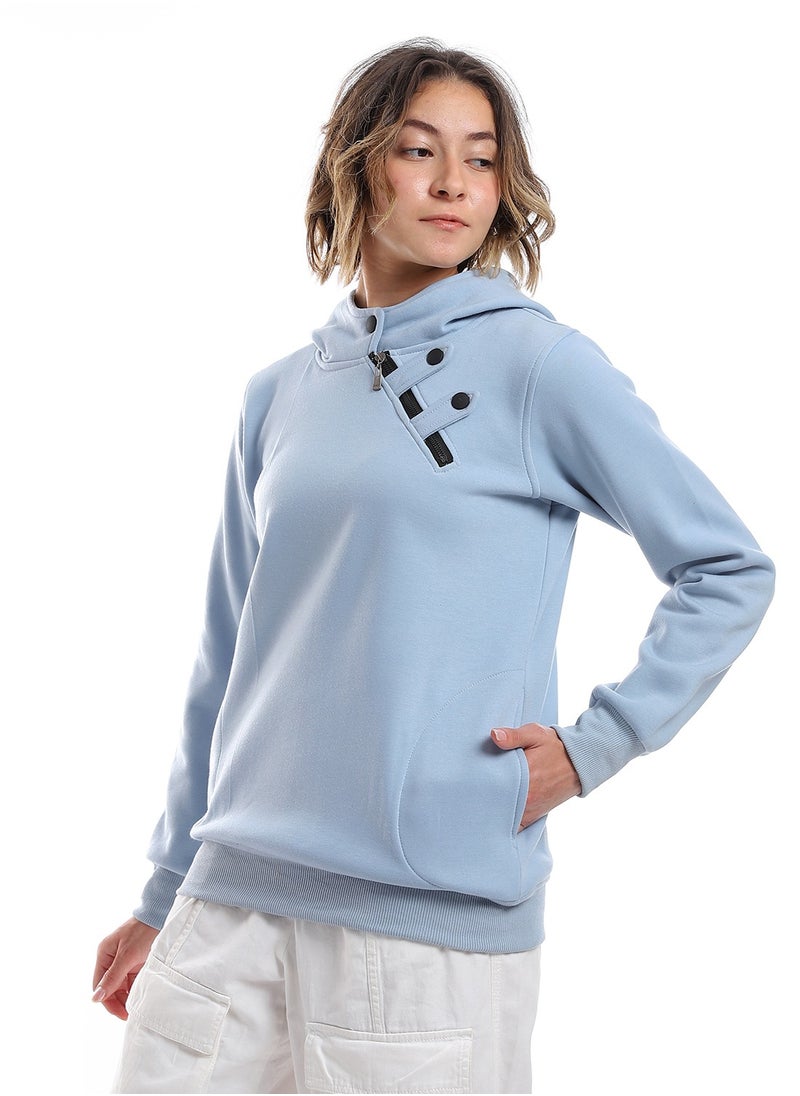 Caesar - Women Closed Hoodie With Front Pocket - Image 1