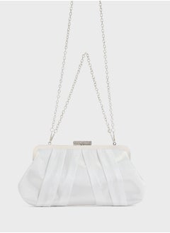 Ella Limited Edition Pleated Satin Clutch Bag  - Image 1