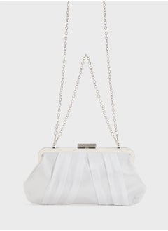 Ella Limited Edition Pleated Satin Clutch Bag  - Image 2
