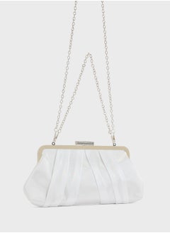 Ella Limited Edition Pleated Satin Clutch Bag  - Image 3