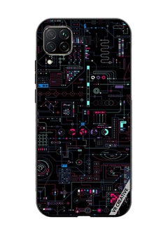 VR CREATIVE Protective Case Cover For Huawei Nova 7i/P40 Lite Circuit Design Multicolour  - Image 1
