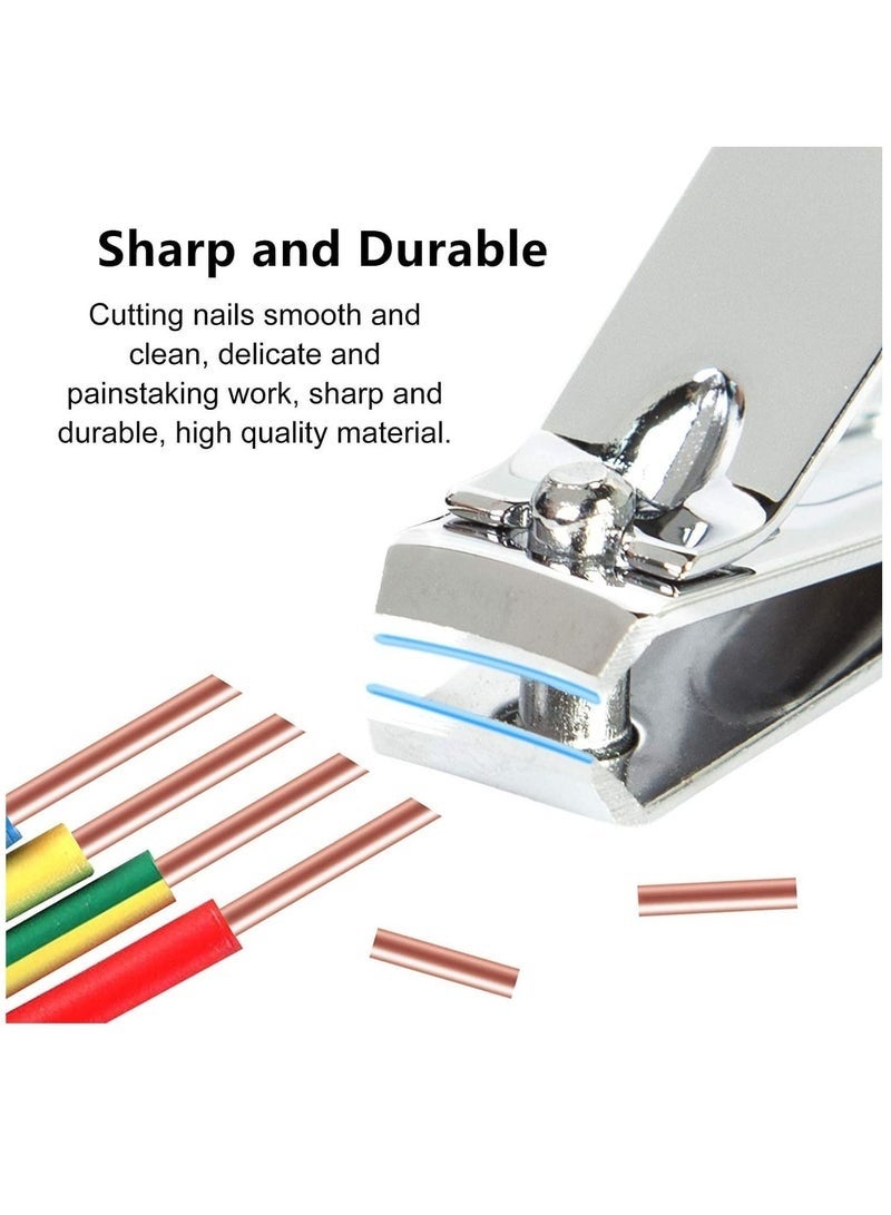 Bukela Nail Cutter Nail Clipper Set, 8 In 1 Stainless Steel Professional Nail Scissors Grooming Kit, Nail Clippers Pedicure Kit with Leather Portable Travel Case, Nail Care Kit for Men, Women (Green) - Image 2