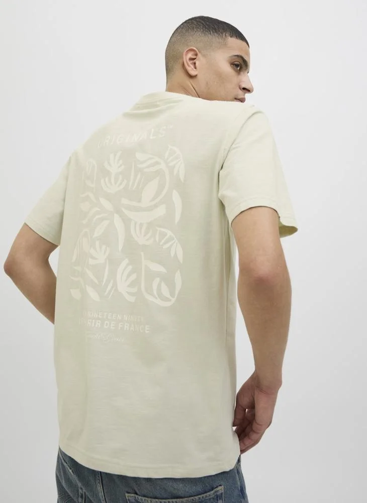 JACK & JONES Jorcanggu Slub Element Back T-Shirt