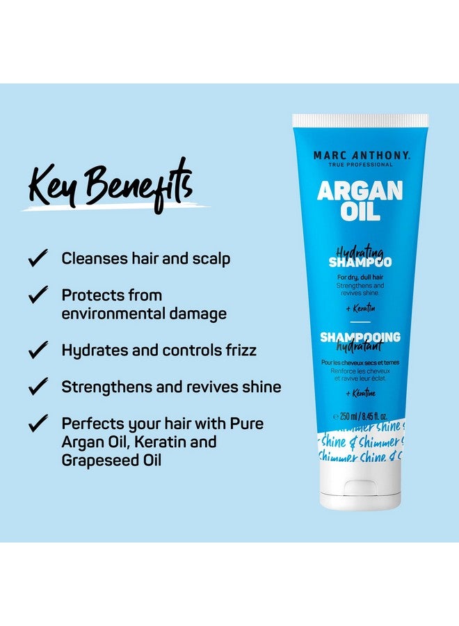مارك أنتوني شامبو زيت الأرغان بالكيراتين من مارك أنتوني - مرطب ومنعش للشعر الجاف والباهت - يُصلح ويقوي ويعزز لمعانه بزيت الأرغان المغربي المغذي - Image 2