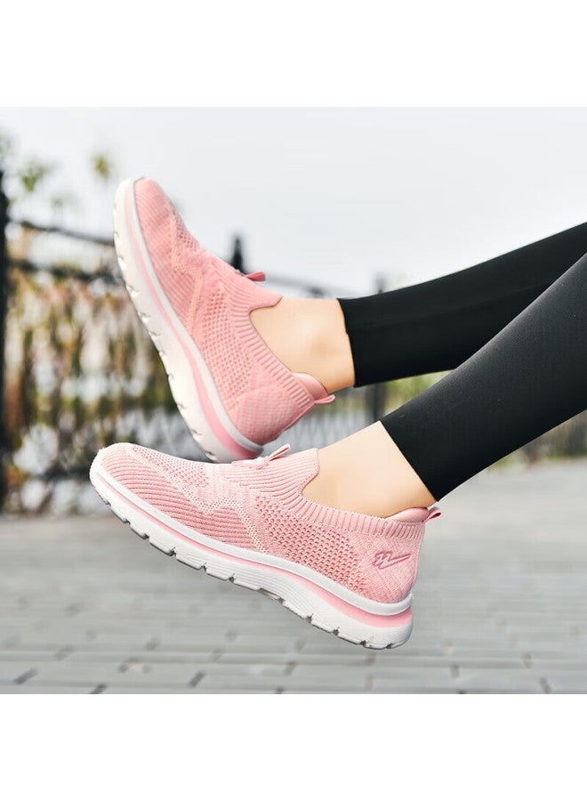 Double Star Eight Shuangxing Bate Women's Shoes, Spring And Autumn Breathable Casual Shoes, Lightweight Sports Cool Mesh Shoes, Slip-on Soft-soled Walking Shoes, Single Mesh Mom Shoes - Image 2