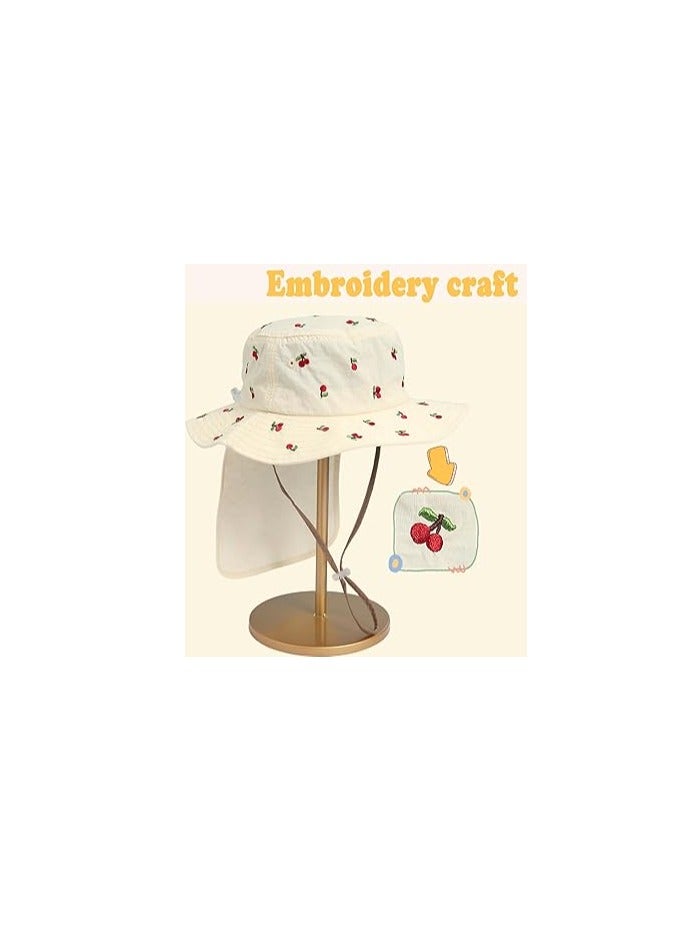 Adjustable Kids Sun Hat with UPF 50+ Protection, Waterproof Bucket Hat for Summer Fishing, Beach, and Swimming, Featuring Neck Flap for Boys and Girls Ages 3-8T. - Image 5