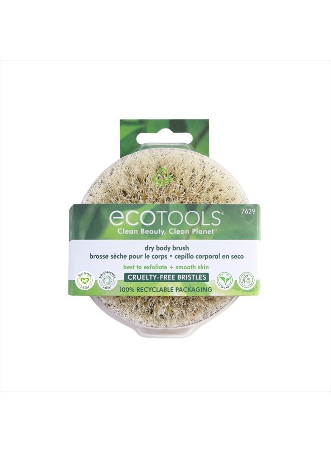 Ecotools Dry Body Brush, For Post Shower & Bath Skincare Routine, Removes Dirt & Promotes Blood Circulation, Helps Reduce Appearance of Cellulite, Eco-Friendly, Vegan & Cruelty-Free, 1 Count - Image 1