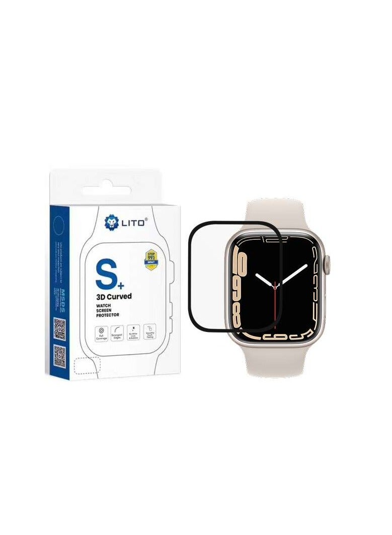 LITO Full Coverage Screen Protector for Apple Watch 44mm – Ultra Clear – Scratch Resistant