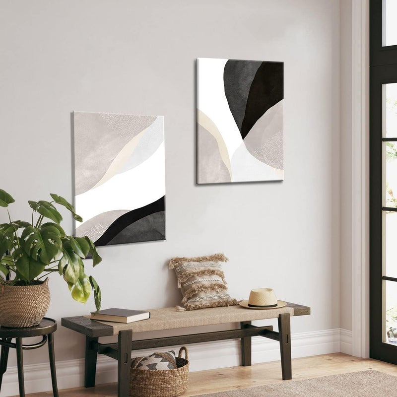AKWISH Modern Boho Canvas Wall Art Set of 2 - Image 5