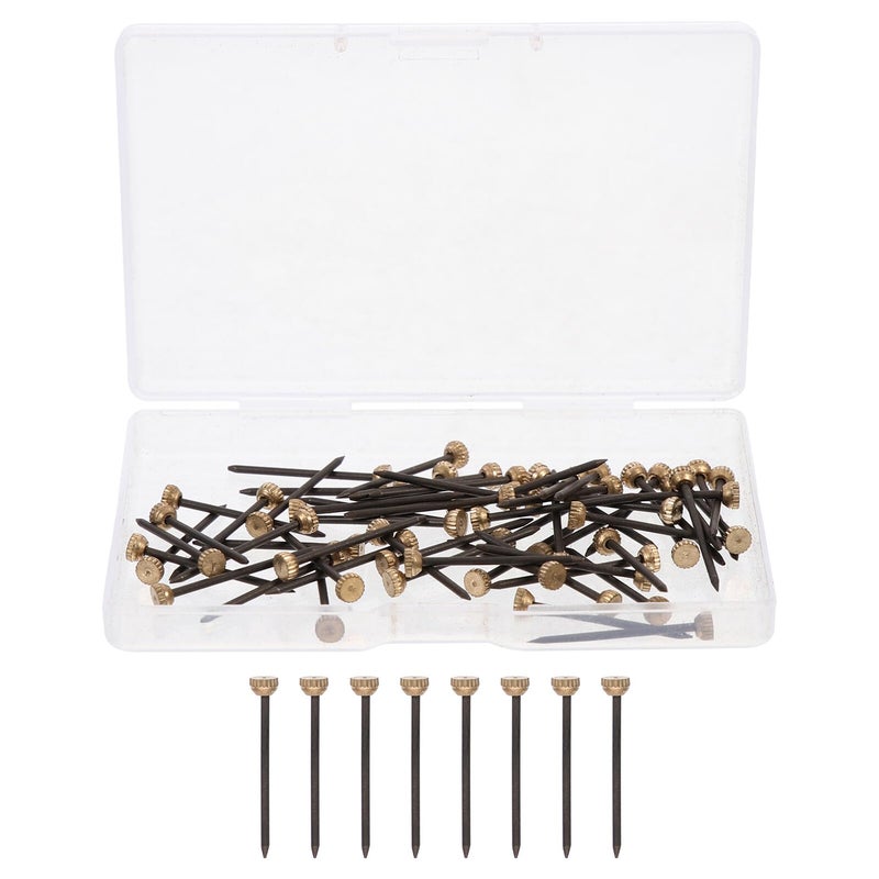 Copper Head Picture Frame Nails 60pcs With Storage Box For Home Photo Hanging On Wood And Drywall - Image 2