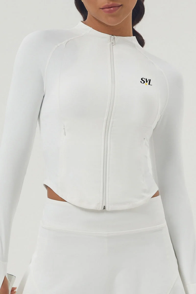 SVL جاكيت سوان سويه أبيض