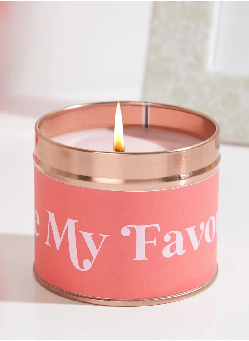 Flamingo Candles You'Re My Favourite Tin Candle