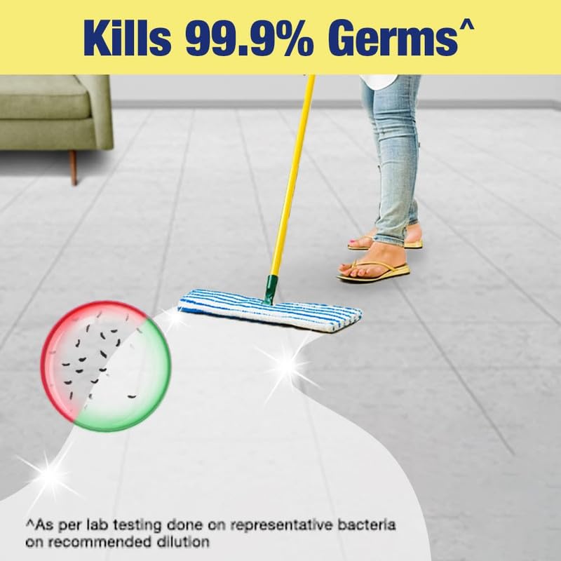 Puerto Disinfectant Surface & Floor Cleaner, (Jasmine) - 1 Ltr (Pack of 2) | Cleans 99.9% Germs | Suitable for Bathroom & Floor surfaces like ceramic, marble, granite, mosaic etc. - Image 4