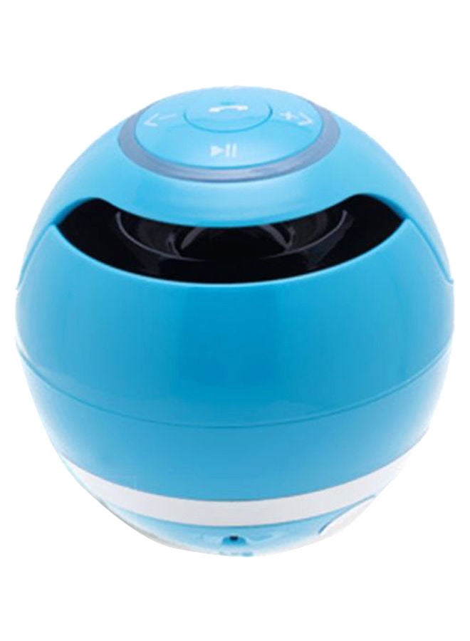 NIBEMINENT Colourful LED Lights Subwoofer Bluetooth Speaker With Mic Blue - Image 1