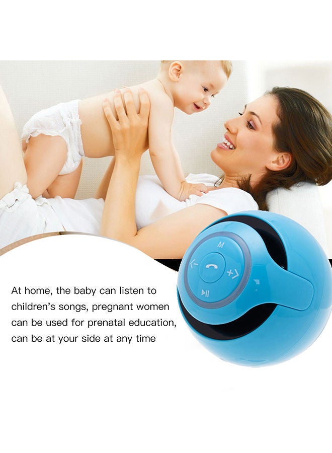 NIBEMINENT Colourful LED Lights Subwoofer Bluetooth Speaker With Mic Blue - Image 3