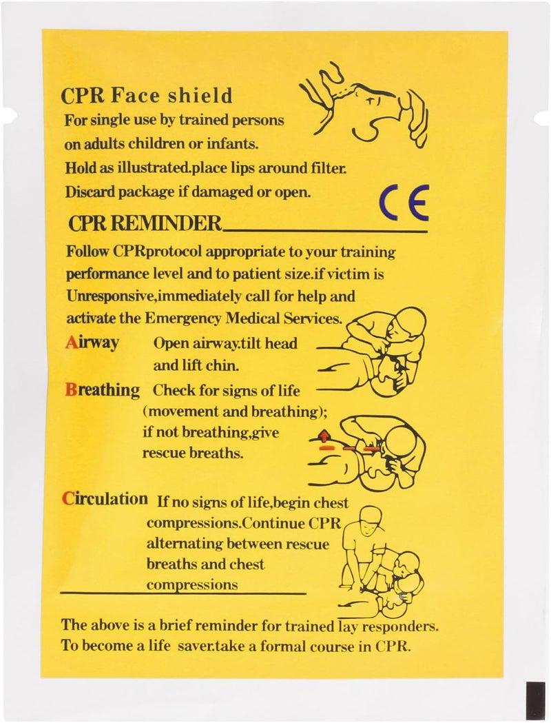 Ever Ready First Aid CPR Face Shield fits Adults Children and Infants 10 Pack - Image 5