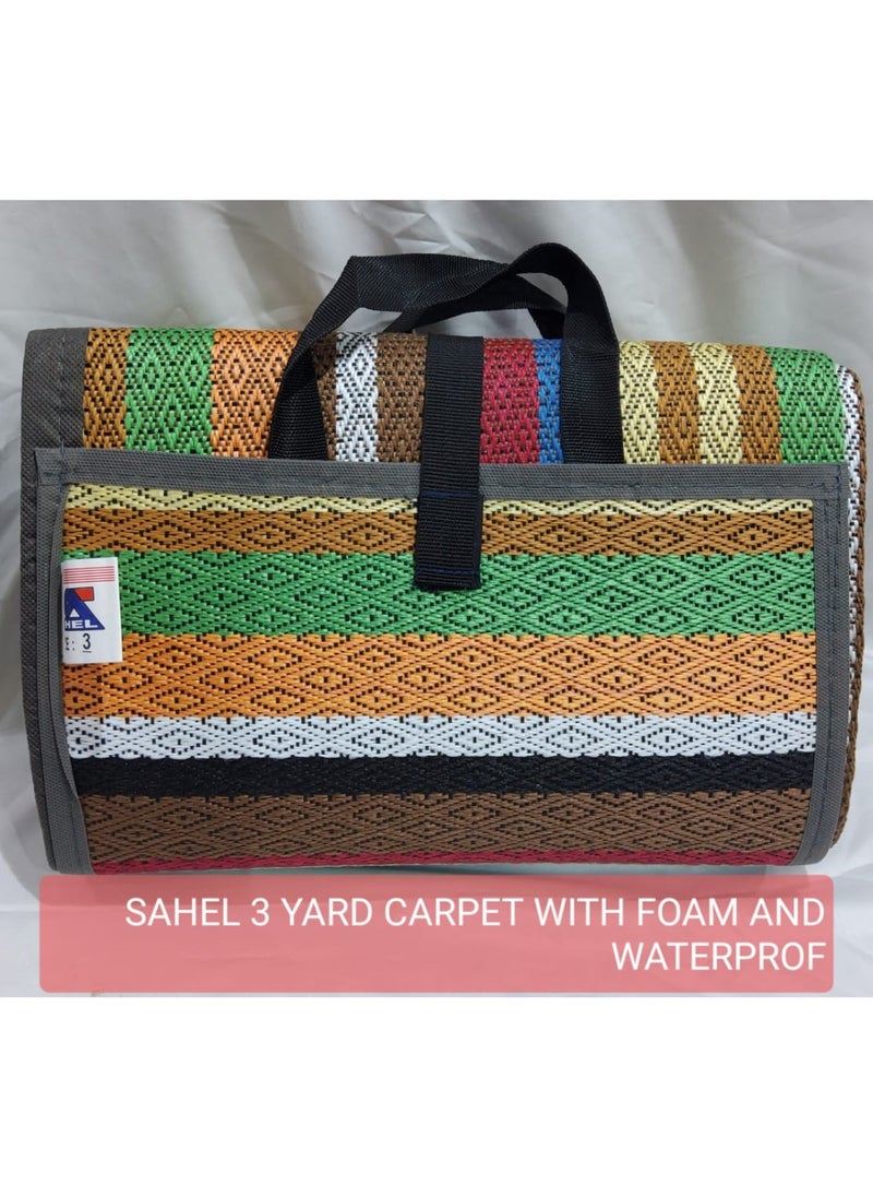 Horizon Random Mix color Foldable Outdoor Carpet Mat with Foam and Waterproof Picnics Beaches Outings Picnic Camping Blankets High quality Fashion Foldable Waterproof Picnic (1.5 X 2 M)  - Image 2