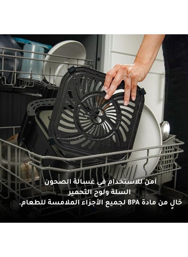 DSP 7L Digital Air Fryer – 1600W Power for Healthy Oil-Free Cooking with LED Display, Precise Timer, and Multiple Presets – Perfect for Family Meals, Saves Time and Energy in the Kitchen! - Image 5