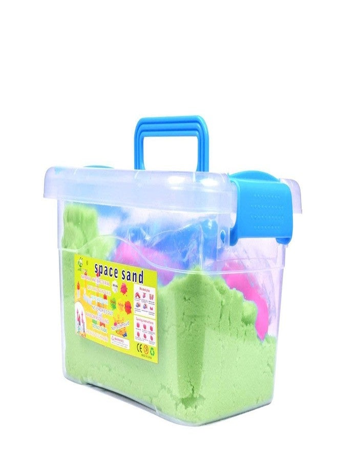 PASHANDOZ Sand Activity Play Set Natural Sand Kit for Kids Activity Toys (1 KG in Rectangle Bucket, Assorted Color) - Image 1