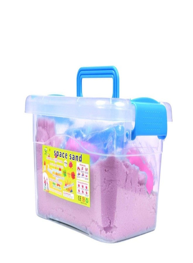 PASHANDOZ Sand Activity Play Set Natural Sand Kit for Kids Activity Toys (1 KG in Rectangle Bucket, Assorted Color) - Image 2