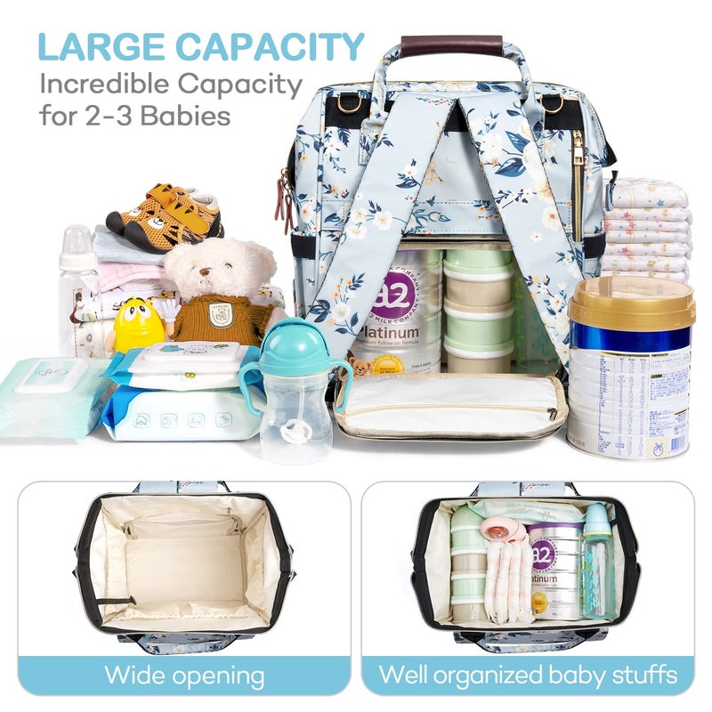 LitBear Diaper Bag Backpack, Fashion Large Capacity Multifunction Nappy Bags - Image 2