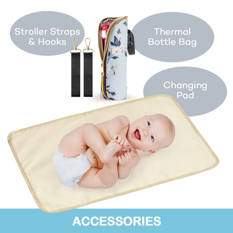 LitBear Diaper Bag Backpack, Fashion Large Capacity Multifunction Nappy Bags - Image 5