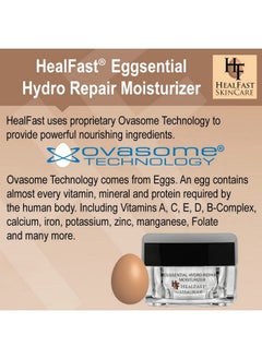 HealFast The Original Hydro Repair Anti Aging Skin Repair Moisturizer | Fragrance Free Anti Aging Face Moisturizer With Hyaluronic Acid & Egg Powder To Smooth Skin And Reduce Wrinkles 1.7 Oz  - Image 5