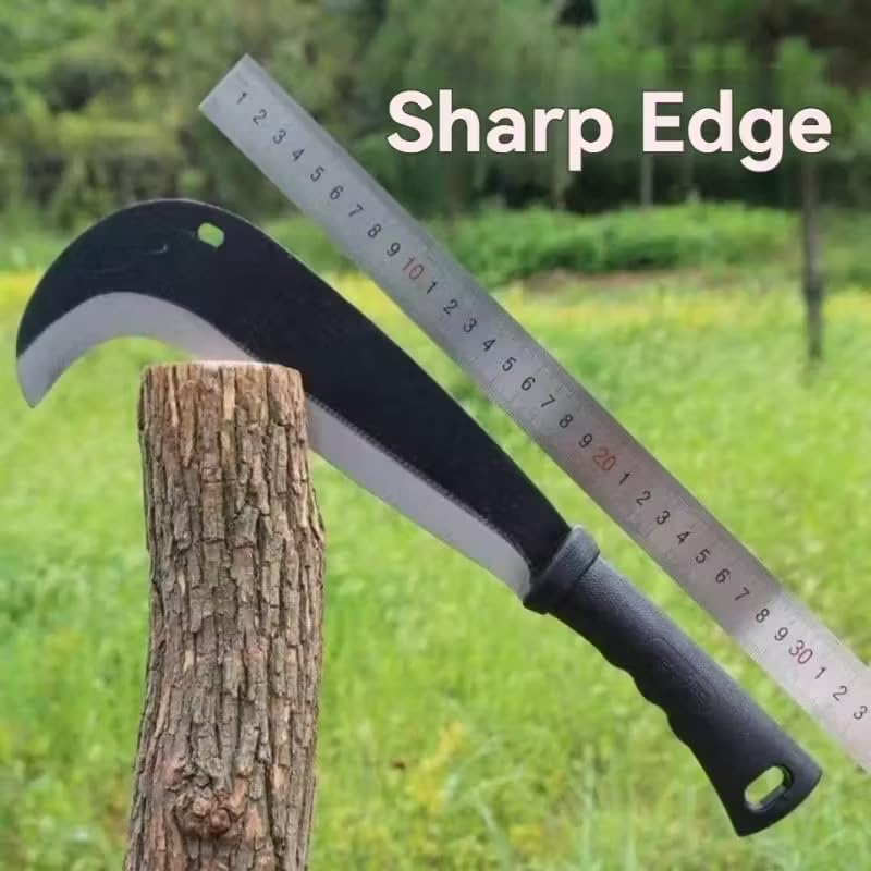 RedBuild Manganese Steel Garden Sickle with Ergonomic Anti-Slip Handle - 8.8" Sharp Blade, 3.5lb Force, Durable Carbon Steel Construction, Foldable Design for Efficient Cutting - Image 3