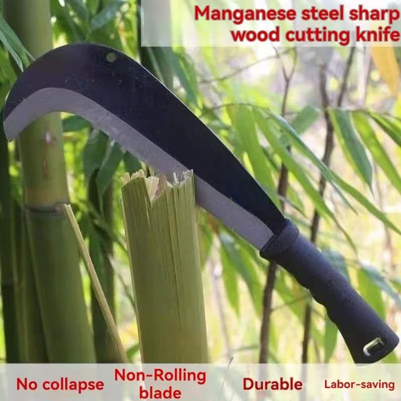 RedBuild Manganese Steel Garden Sickle with Ergonomic Anti-Slip Handle - 8.8" Sharp Blade, 3.5lb Force, Durable Carbon Steel Construction, Foldable Design for Efficient Cutting - Image 2