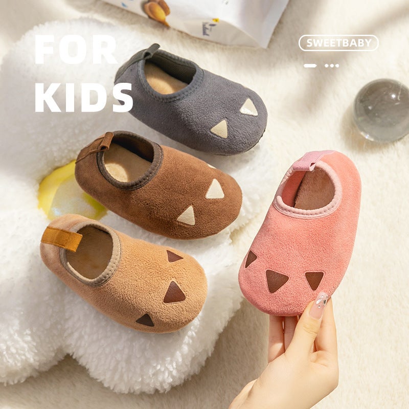 Children'S Floor Shoes Thick Bottom Polar Fleece Non-Slip Home Soft Bottom Fleece-Lined Thick Plush Shoes Cartoon Cold-Proof Floor Socks - Image 5